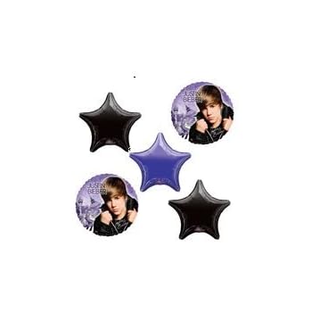 Amazon Com Justin Bieber Birthday Party Decorating Balloons Toys