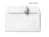 #6 3/4 Security Envelopes White Peel Seal - Bulk Self-Seal Windowless Envelope Pack in 6 1/2 x 3 5/8 Office Size - Tinted Privacy for Business or Personal Mailing - 500 Count Box