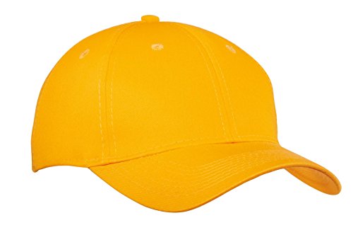 Port & Company Men's Six Panel Twill Cap OSFA Athletic Gold