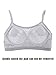 Boao 3 Pieces Mini Camisole Bra Padded Brassiere Tank Top Brassiere Women Sports Bra with Straps(Black, White, Grey,L)