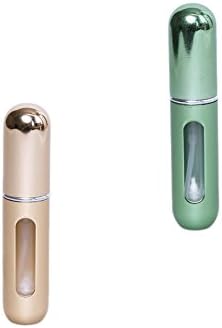 JuJinxi (2 PCS) Travel Portable Mini Refillable Perfume Atomizer Bottle Scent Pump Spray Case Refillable Perfume Bottle