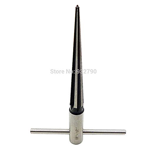 Meka-supplies - Sae Tapered Hand Reamer Deburrer Hole Repair 1/8-1/2 Inch 1:10 Engineers Metal Work Tapered Reamer Hand Held Reamer Hole Pipe