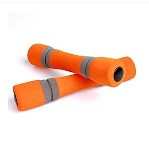 Ganvol 1PC 0.5 kg Dumbbell 20.5 * 4.3CM for Yoga/Pilates/Home Rehabilitation/Fitness training, Compact and Easy to Store, Non-toxic and Tasteless, Unisex, Home Fitness Equipment, Orange