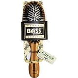 Brush - Medium Oval Cushion 100% Wild Boar/Nylon Bristle Wood Handle Bass Brushes 1 Brush