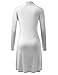 AMORE ALLFY Women's Extra Long Cardigan White XX-Large
