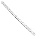 .925 Sterling Silver Cuban Link Curb Chain, 3mm-14.5mm Necklace/Bracelet, 7