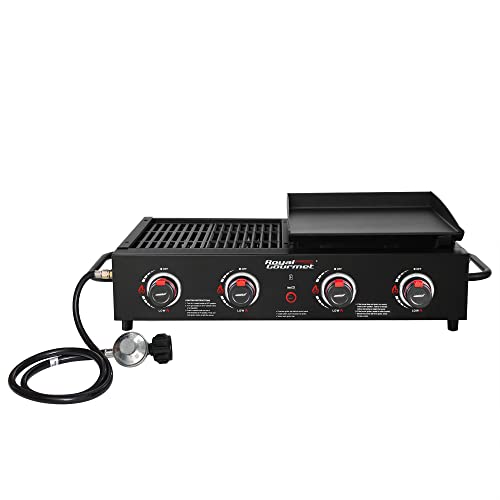 Royal Gourmet GD4002TB 4Burner Grill & Griddle Combo, Black Pricepulse