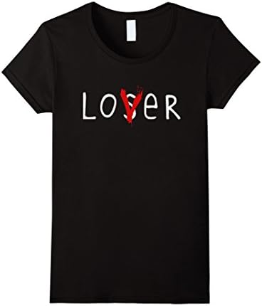Womens Lover Loser TShirt - Halloween Tee - Horror Club Small Black