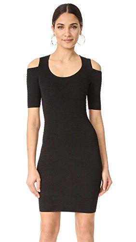 Ali & Jay Women's Ribbed Cold Shoulder Sheath Dress, Black, X-Small