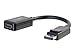 C2G Legrand DisplayPort to HDMI, Male to Female Displayport Cable, Black DisplayPort Cable, 8 Inch Digital Display Cable, 1 Count, C2G 54322