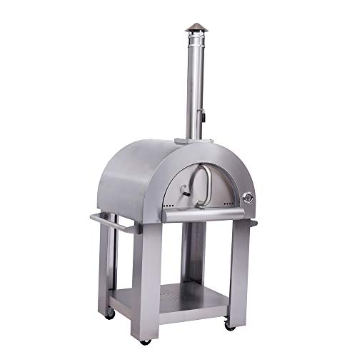 32.5" Wood Fired Stainless Steel Artisan Pizza Oven or Grill, Outdoor or Indoor
