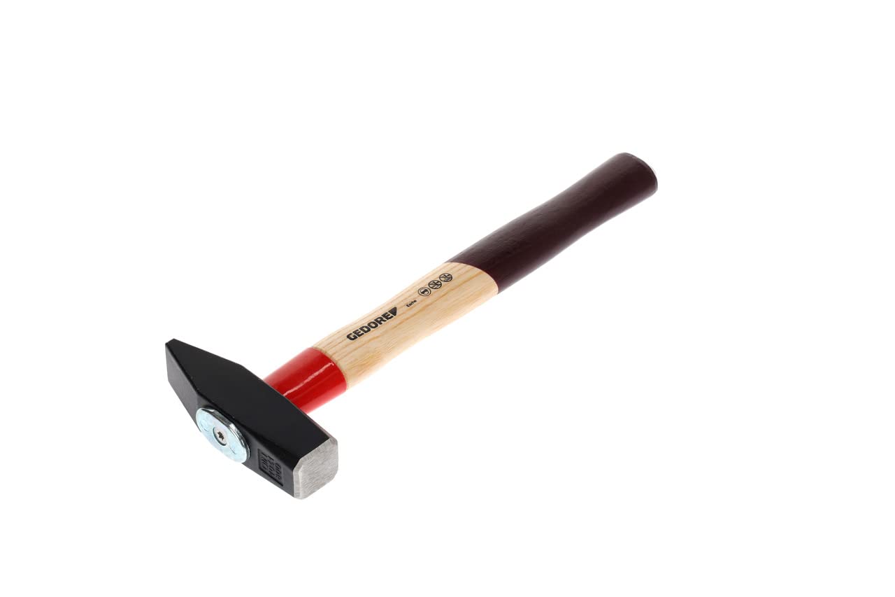 Gedore Engineer's Hammer, 800 g, with Rotband-Plus Handle Attachment, Standard Ash Wood, Forged Hammer Head