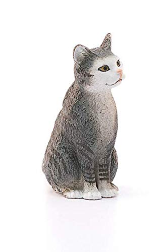 Schleich Farm World | Katze sitzend 13771 Bauernhof Spielfigur | detailgetreue Tierfiguren | tolles Geschenk für Jungen und Mädchen | Bauernhof Spielzeug ab 3 Jahre | 2 x 5 x 5 cm 5