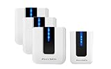 PHYSEN Classic Piano Design Wireless Doorbell Kit of 3 Door Chime and 1 Push Button, 4 Level Volume with 52 Melodies Available, Learning Mode for Easy Pairing