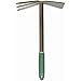 Yard Butler Terra Tiller All Steel 15" Tilling Weeding Loosening Cultivating Digging and Chopping Garden Hand Tool Three Thick Prongs And Heavy Duty Chopping Blade With Welded Handle - TT-4T primary
