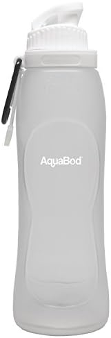 Aquabod Collapsible Water Bottle - BPA Free, 17oz, Leak Proof Silicone Foldable Sports Water Bottle, The Smart Hydration Solution