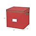 Holiday Ornaments Storage Cube with 64 Individual Compartments - Made with Non-Woven Polypropylene Fabric - Removable Top and Convenient Handle.