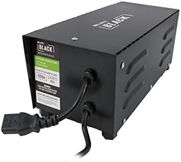 LumenLiteHydroponics Dimmable Black Ballast Kit Dimmable Ballast 600w HPS Reflector Timer (1 x Kit + Timer)