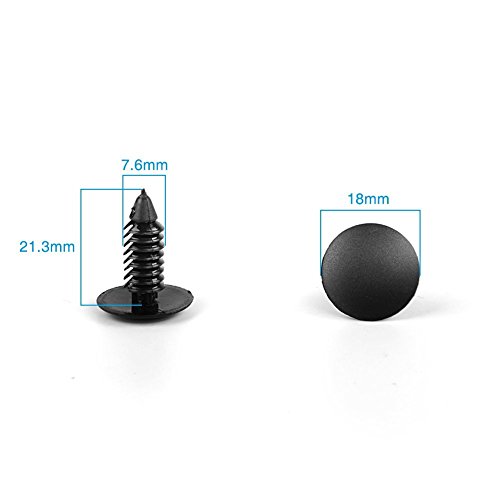 MANSHU 200 Pcs Car Plastic Trim Boot Rivets Push Clip Fastener,6.4mm Hole Push Retainer Bumper Fender Shield Clips, Automotive Plastic Push Pins Bumper Clips, Car Plastic Rivets Retainers Screw. - Thumbnail 5