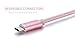 Type C Cable, USB C to USB C Swiftrans 5.9ft Braided Cable for USB Type-C Devices Including the new MacBook, ChromeBook Pixel, Nexus 5X, Nexus 6P, Nokia N1 Tablet, OnePlus 2 and More (Rose gold)