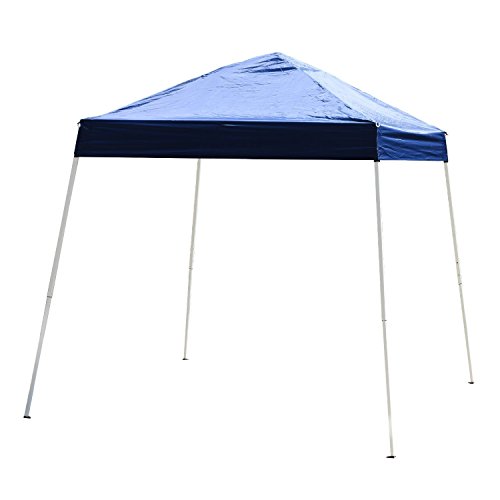 Outsunny 10′ x 10′ Slant Leg Pop Up Canopy Tent Blue
