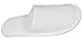 Luxehome White Fleece Close Toe Spa Slippers, 20 Pairs per Case