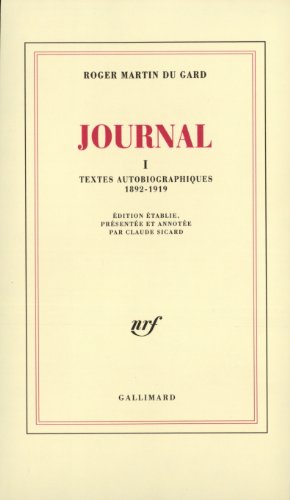 Journal (French Edition) by Roger Martin Du Gard (Paperback)