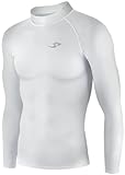 New 004 Take Five Skin Tight Compression Base Layer White Running Shirt Mens S - 2xl (L)