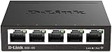D-Link DGS-105/B 5-Port Gigabit Metal Desktop Unmanaged Network Switch UK view 2