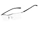 Agstum Pure Titanium Half Rimless Business Glasses Frame Eyeglasses Clear Lens