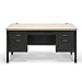 OFM Core Collection Mesa Series 5-Drawer Double Pedestal Teacher's Desk, in Maple