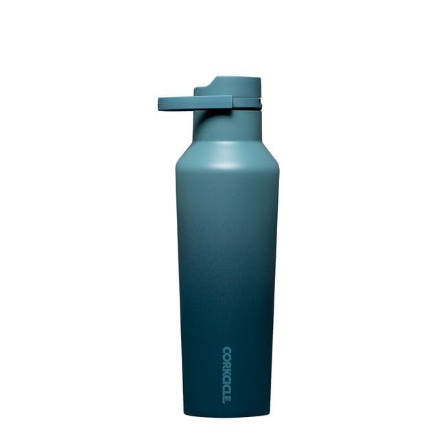 Corkcicle Sport Canteen - Keeps Drinks Cold 25 Hours - Stainless Steel Water Bottle - Triple-Insulated - Spill-Proof - Summer Drinkware Gift - Keeps Drinks Ice Cold - 20 oz - Twilight Image