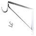 Welded HEAVY DUTY Closet Rod & Shelf Support Bracket - White