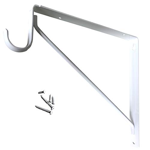 Welded HEAVY DUTY Closet Rod & Shelf Support Bracket White Pricepulse