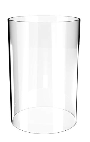 AMAYON Candle Holders - Clear Glass Vases Diameter 4.7",Height 8" - Suitable for Most Popular Candles- Clear Glass Cylinder Vase-