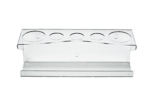 Home 16″ Holder 5 Holed Stylist Clear Hair Dryer Brushes Combs Cosmetic Storage Organizer