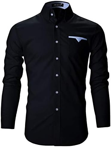 FINIVO FASHION Men's Cotton Casual Shirt