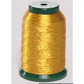 Metallic Gold Kingstar 1000 Meter Thread - 40 Weight - Gold#3 (MG3)
