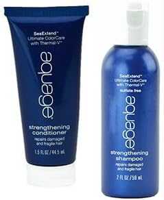 Aquage SeaExtend Strengthening Shampoo and Conditioner Travel Pack - Set Contains 1- 1.5oz Shampoo &amp; 1 1.5oz Conditioner