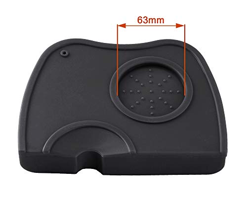 Silicone Coffee Tamper Mat, Espresso Silicone Mat, Espresso Tamper Mat, Coffee Tamp Mat, Large-Black Silicone Coffee Tamper Mat, Espresso Silicone Mat, Espresso Tamper Mat, Coffee Tamp Mat, Large-Black