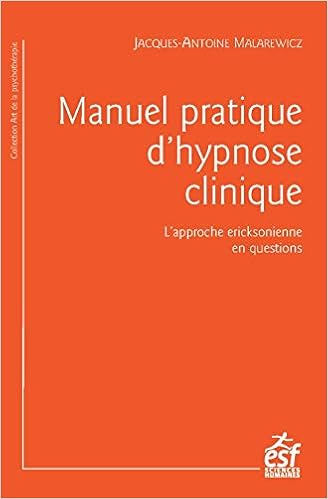 Manuel Pratique D Hypnose Clinique L Approche Ericksonnienne En Questions Amazon Fr Malarewicz Jacques Antoine Livres