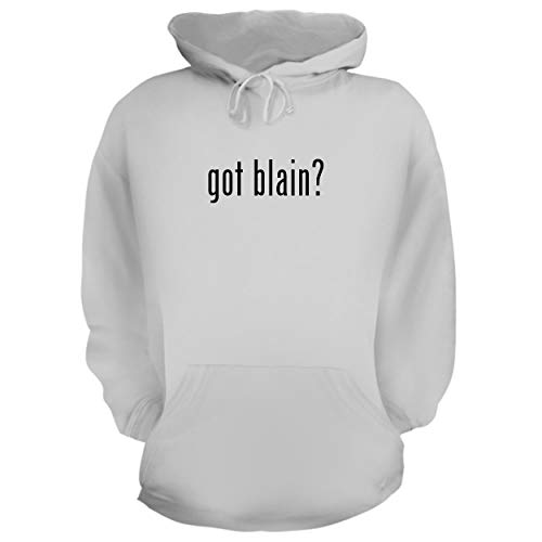 BH Cool Designs got Blain? - Graphic Hoodie Sweatshirt, White, Medium