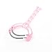uxcell Pink Handle Dual Spring Facial Fine Hair Remover Epilator Tool