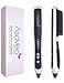 AsaVea Hair Straightening Brush 2, Anti-scald Patented Design, Great Styler at Home, White/Black