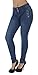 Style G472– Colombian Design, High Waist, Butt Lift, Levanta Cola, Skinny Jeans in M. Blue Size 5