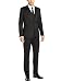 Gino Valentino Men's Two Button Jacket 3 Piece Flat Front Pants Vested Suit