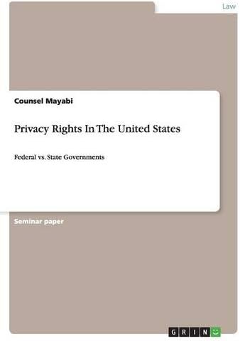 Privacy Rights In The United States