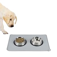 Waterproof Pet Mat Pad for Dog Cat Silicone Wipe Clean Supplies Food Bowl Drinking Feeding Feeder Placemat Easy Washing