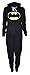 Womens Black Batman Hooded Onesie (Sty) (S, Black)