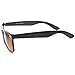 zeroUV - Blue Blocking Driving Horn Rimmed Sunglasses Amber Tinted Lens 54mm (5 Black + Black Yellow)